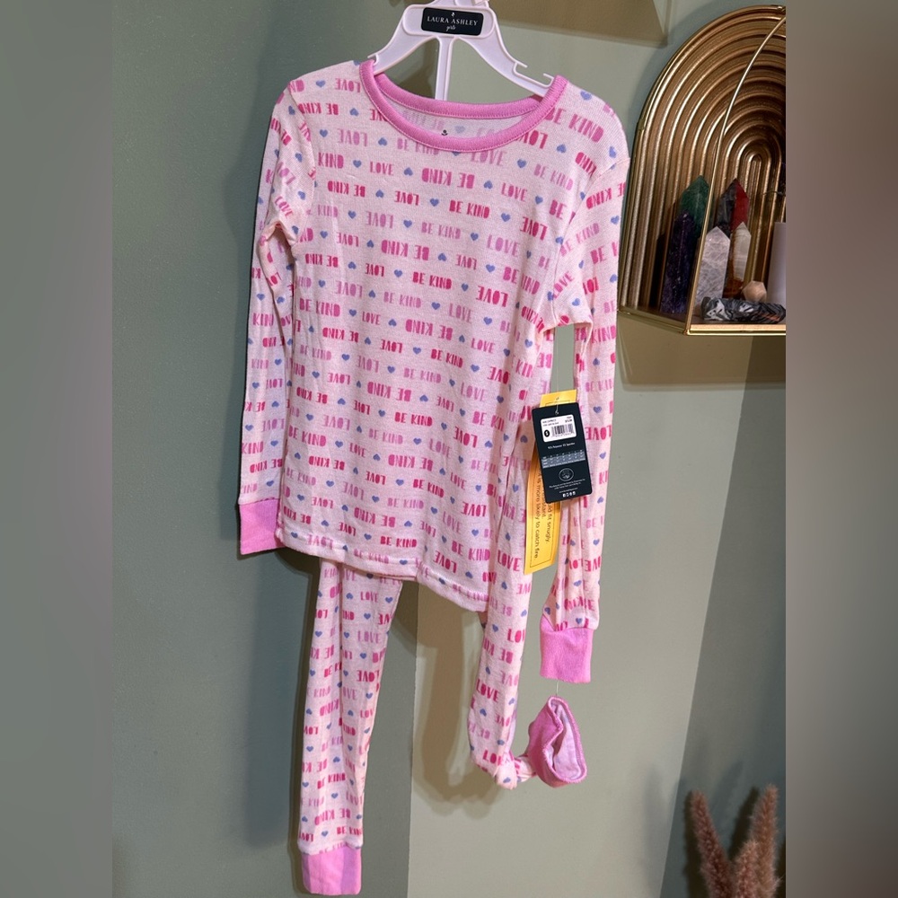 NWT Laura Ashley Girls Pajama Set